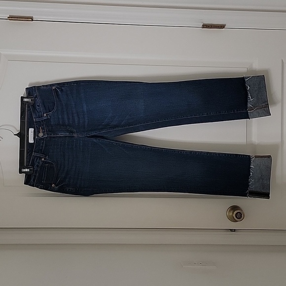 Loft Size 26/2 Curvy Straigh Blue Jeans, Wide Cuff - Picture 10 of 13